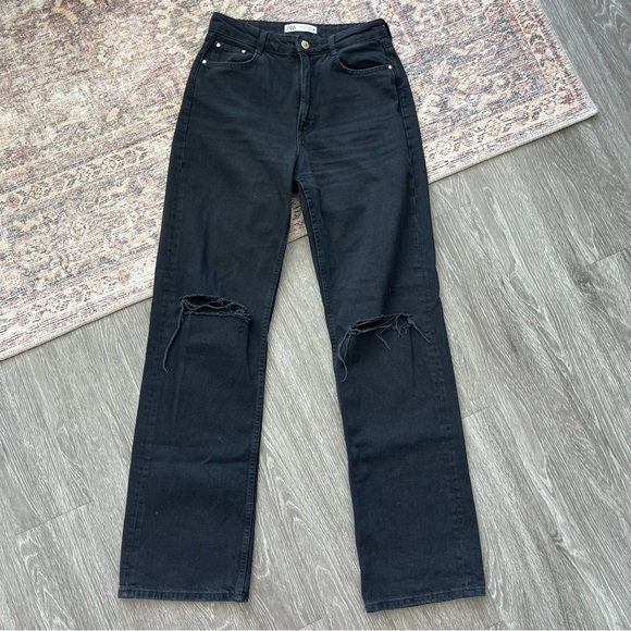 Zara Full Length Ripped Jean, 6 - Picture 2 of 8